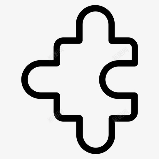 拼图商业公司图标svg_新图网 https://ixintu.com 业务线 公司 商业 市场 拼图 经济