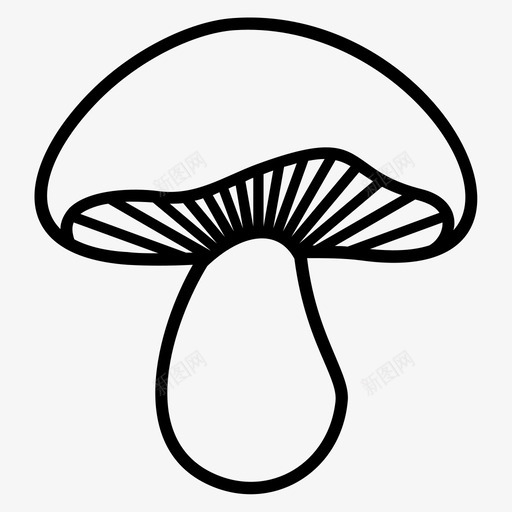 真菌食物蘑菇图标svg_新图网 https://ixintu.com 毒菌 真菌 蔬菜 蘑菇 食物