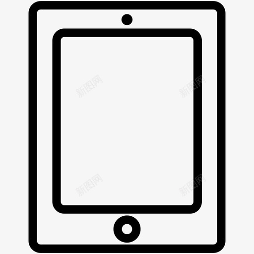 平板电脑设备ipad图标svg_新图网 https://ixintu.com ipad misc4 响应式 平板电脑 技术 设备