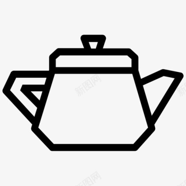 茶壶咖啡馆瓷器图标图标