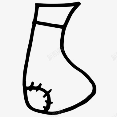 袜子衣服手绘图标图标