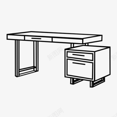 工作台桌子家具图标图标