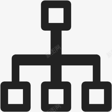 层次结构组织结构图标图标