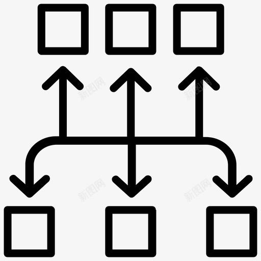 工作流规划层次结构网络共享图标svg_新图网 https://ixintu.com 层次结构 工作流规划 站点地图 网络共享 项目管理行图标 项目计划
