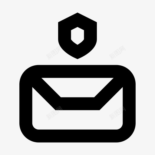 邮件保护信封界面ios优化图标svg_新图网 https://ixintu.com 信封 界面ios优化 邮件保护
