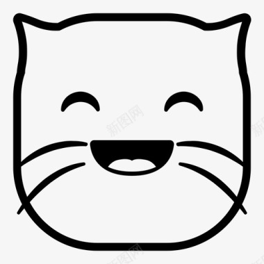 猫笑表情符号韩娜表情猫版图标图标