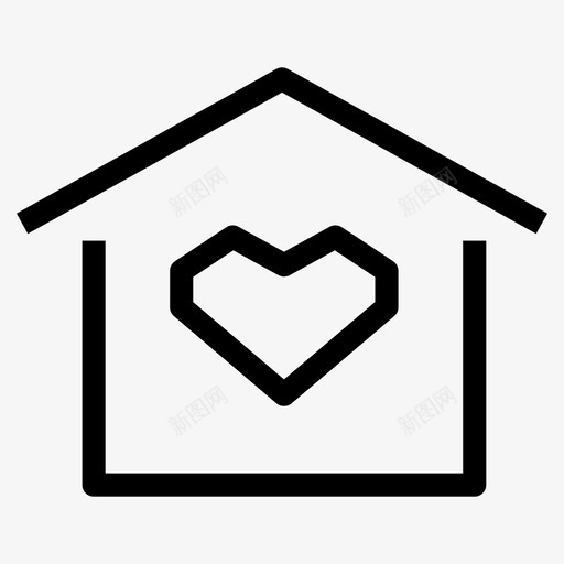 爱房子的人关心家图标svg_新图网 https://ixintu.com 关心 家 情人 房子 爱房子的人 财产