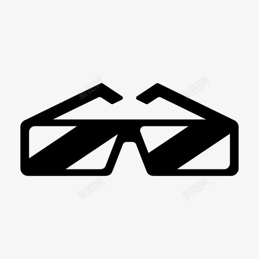 3d眼镜浮雕娱乐图标svg_新图网 https://ixintu.com 3d眼镜 娱乐 浮雕 电影 电影填充图标集