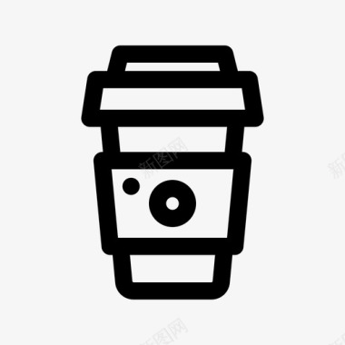 咖啡咖啡因外卖图标图标