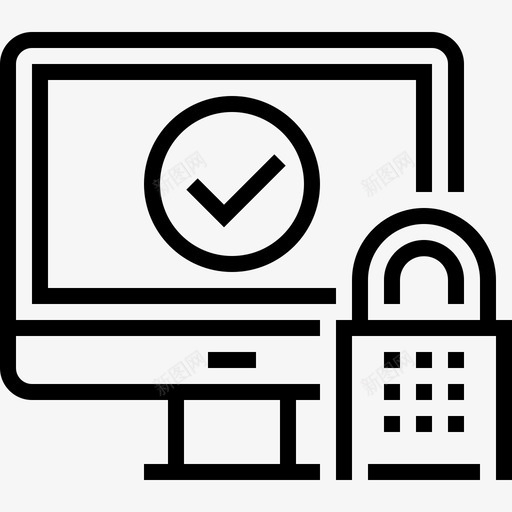 保护计算机防火墙图标svg_新图网 https://ixintu.com 保护 安全 数据组织和管理 计算机 锁 防火墙