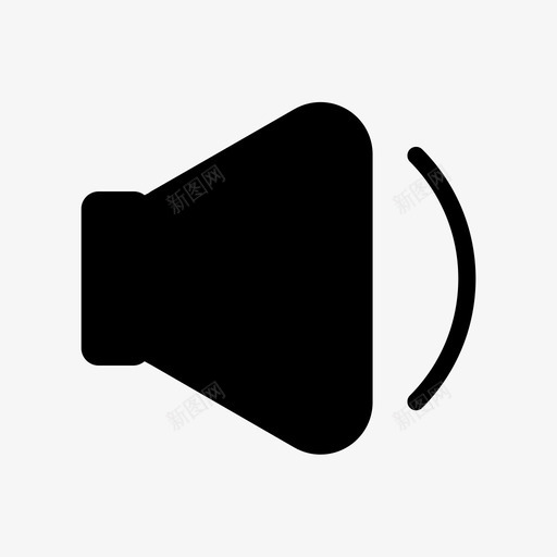 降低音量静音声音图标svg_新图网 https://ixintu.com 声音 扬声器 降低音量 静音
