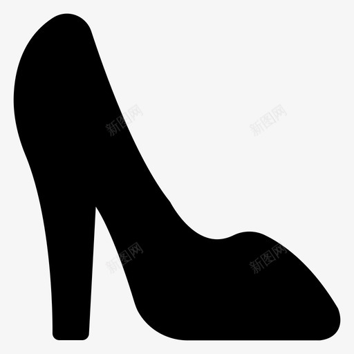 鞋跟商务时尚图标svg_新图网 https://ixintu.com 商务 女士 时尚 美容和水疗雕文 脚 鞋跟