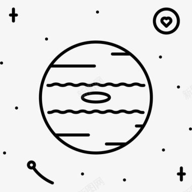 海王星天文学行星图标图标