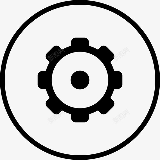 设置-圈iconsvg_新图网 https://ixintu.com 设置-圈icon