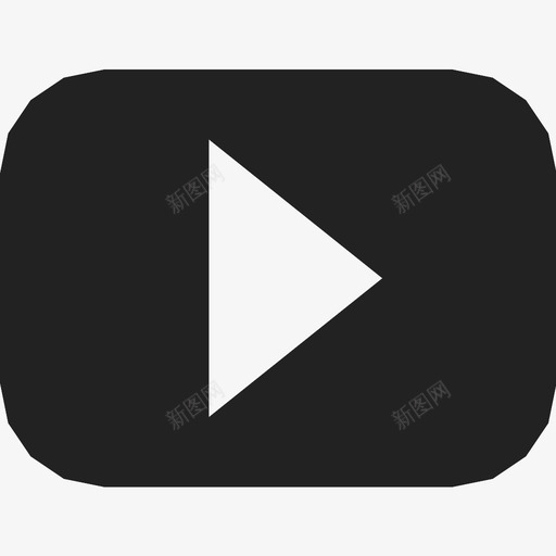 播放按钮视频图标svg_新图网 https://ixintu.com 按钮 播放 视频