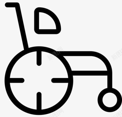 轮椅残疾人移动图标图标