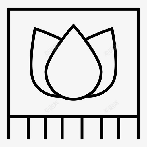 毛巾商务布料图标svg_新图网 https://ixintu.com spa细线 商务 布料 时尚 毛巾 美容 花卉
