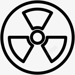 危险性质放射性危险核图标高清图片