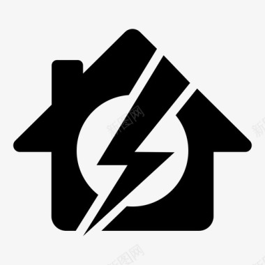 家用电电力电子图标图标