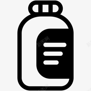瓶子容器果酱图标图标