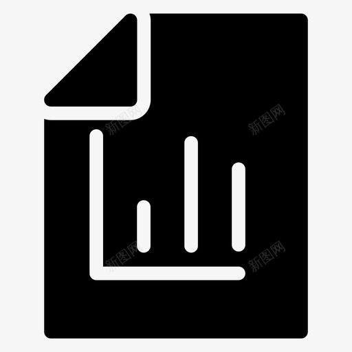 报表分析业务图标svg_新图网 https://ixintu.com 业务 分析 图形 报表 报表和分析图示符图标 文档