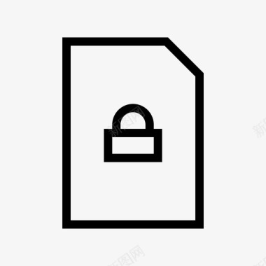锁定文件保护安全图标图标
