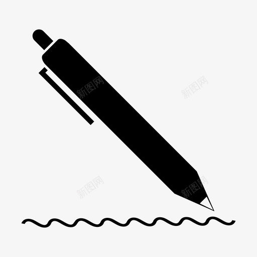 采购产品钢笔圆珠笔文具图标svg_新图网 https://ixintu.com 书写 圆珠笔 文具 笔和铅笔 采购产品钢笔