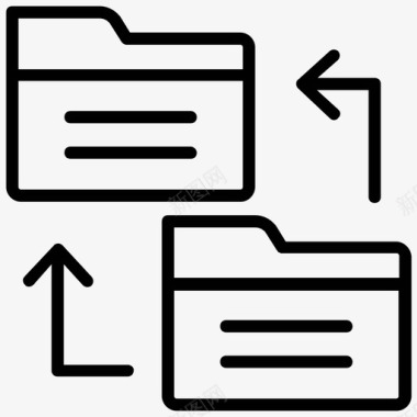 数据交换备份文件夹共享图标图标