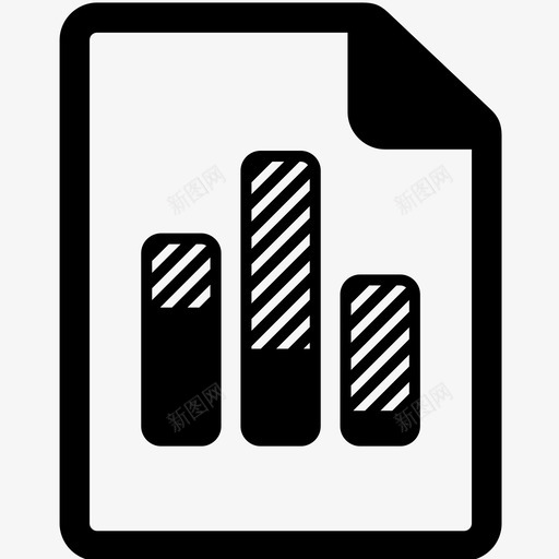 文件条形图数据图标svg_新图网 https://ixintu.com 办公室 数据 文件 文件图标4 文档 条形图 纸张