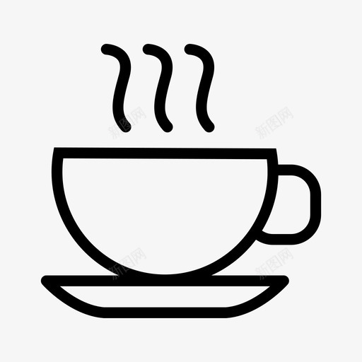 热茶饮料咖啡图标svg_新图网 https://ixintu.com 咖啡 喝咖啡 热茶 饮料