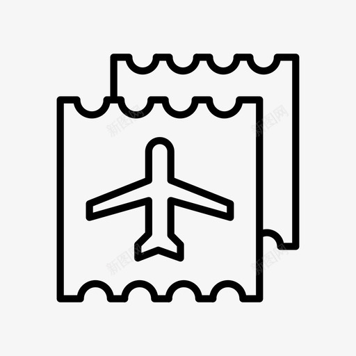 飞机票机票旅行图标svg_新图网 https://ixintu.com 旅行 旅行票 机票 飞机票