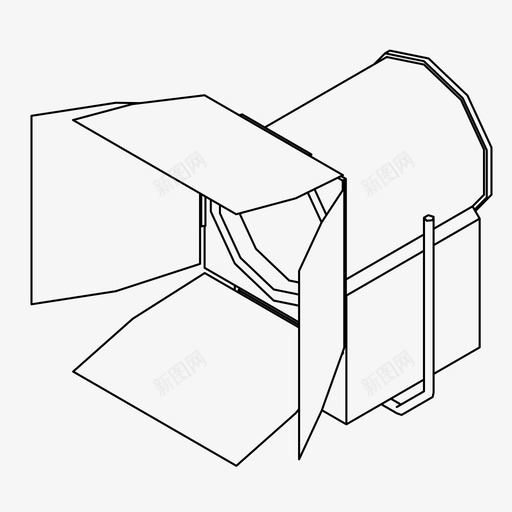 布景灯电影院电影图标svg_新图网 https://ixintu.com 工作室灯 布景灯 电影 电影院 电视