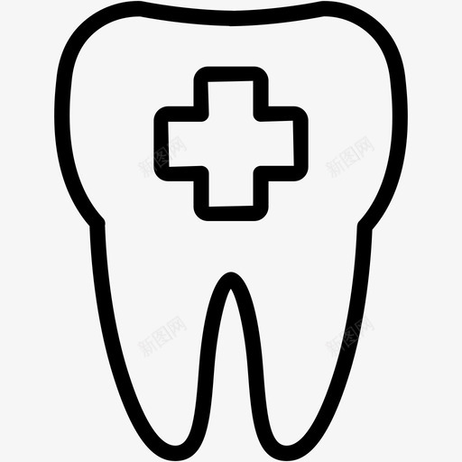 牙齿牙科牙医图标svg_新图网 https://ixintu.com 医疗保健3 口腔医生 牙医 牙科 牙齿