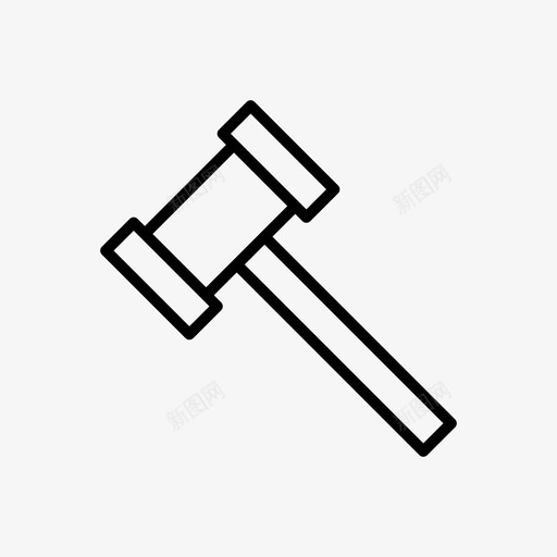 锤子拍卖拍卖锤图标svg_新图网 https://ixintu.com 拍卖 拍卖锤 拍卖锤1 木槌 锤子