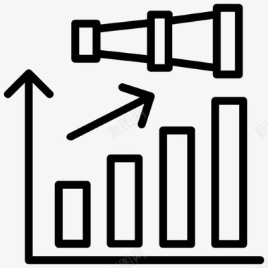 愿景成长商业观点市场分析图标图标