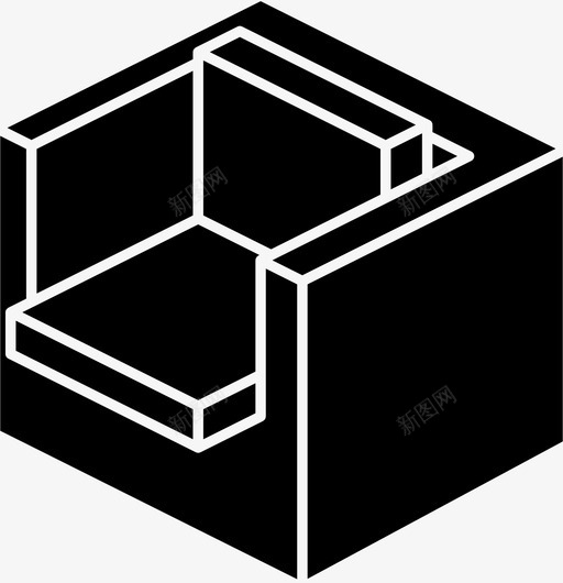 扶手椅家具房子图标svg_新图网 https://ixintu.com 家具 座椅 房子 扶手椅