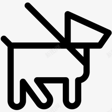 狗皮带宠物图标图标