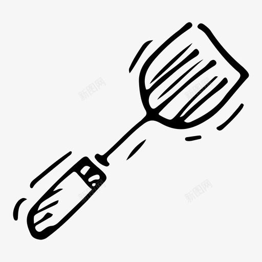 抹刀刷子烹饪图标svg_新图网 https://ixintu.com 刷子 厨房 抹刀 油炸 涂鸦厨房 烹饪