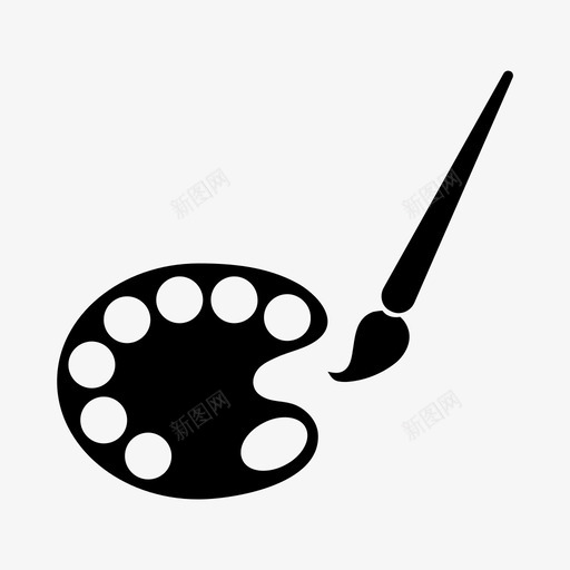 画板画笔图标svg_新图网 https://ixintu.com 画板 画笔
