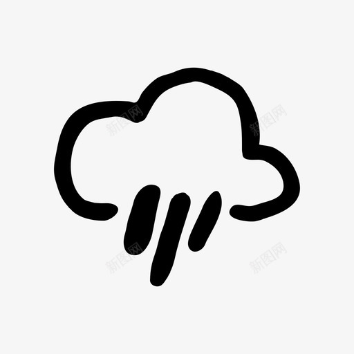 天气浇灌涂鸦手绘图标svg_新图网 https://ixintu.com 天气浇灌 手绘 手绘材料设计图标 涂鸦