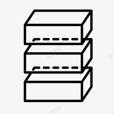 堆块结构数据库图标图标