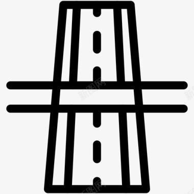 道路车道公路图标图标