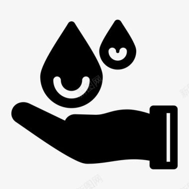 水护理献血生态图标图标