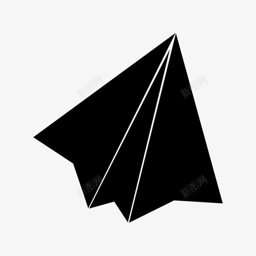 纸飞机电报图标svg_新图网 https://ixintu.com 电报 纸飞机