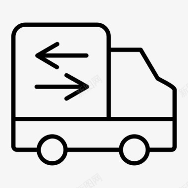 卡车送货卡车运输工具图标图标