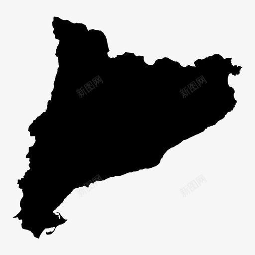 加泰罗尼亚地图巴塞罗那独立图标svg_新图网 https://ixintu.com 加泰罗尼亚地图 地区 巴塞罗那 独立