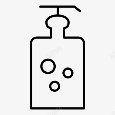 洗发水美容奶瓶图标图标