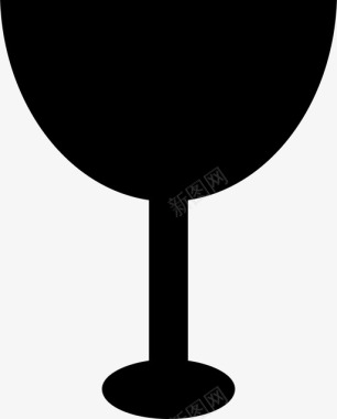 玻璃杯葡萄酒酒杯图标图标