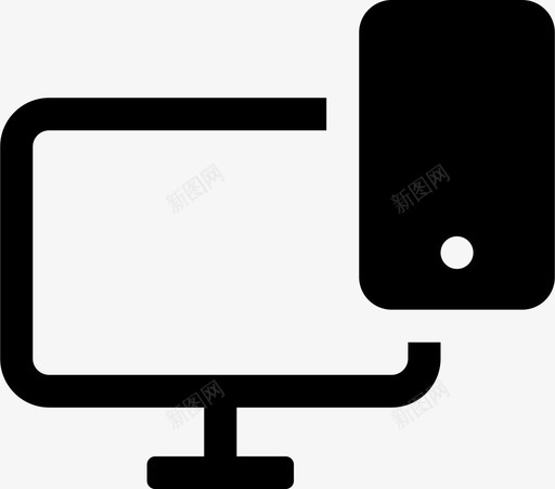 数字设备桌面显示器图标svg_新图网 https://ixintu.com 屏幕 数字硬件填充 数字设备 显示器 桌面 电话 移动