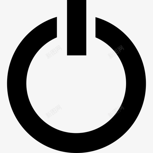 电源按钮关闭启动图标svg_新图网 https://ixintu.com 关闭 其他 启动 开关 电源按钮